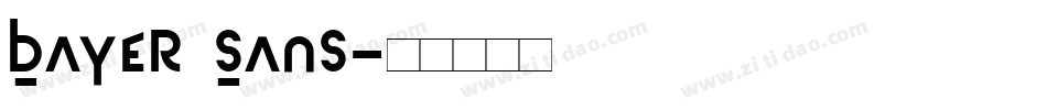 Bayer Sans字体转换